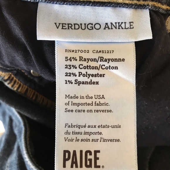 Paige Verdugo Ankle Jean, size 27 - Picture 5 of 6